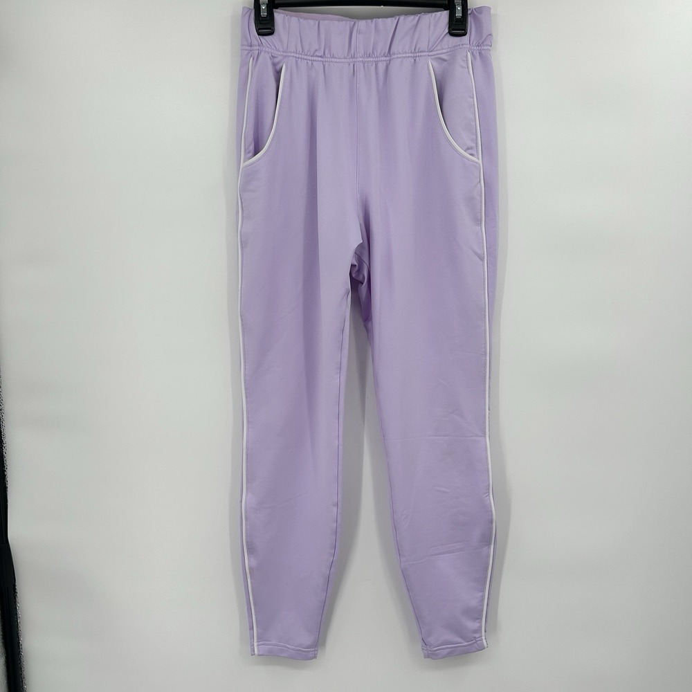 Gymshark Womens Recess Joggers Size M Lavender Foldover‎ Waist Gym Training